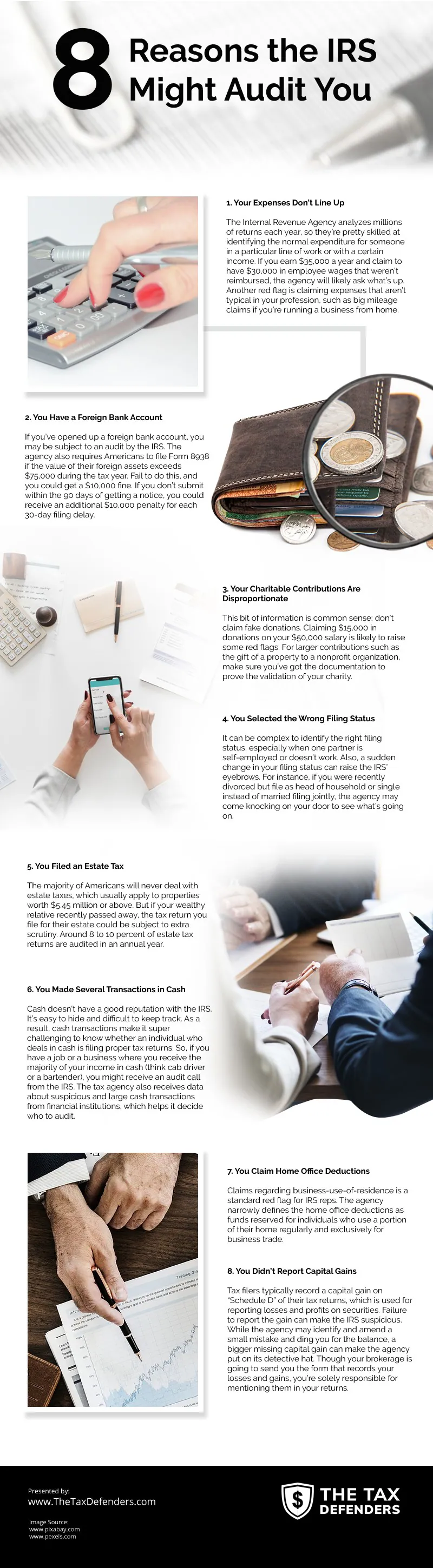 8 Reasons the IRS Might Audit You [infographic]